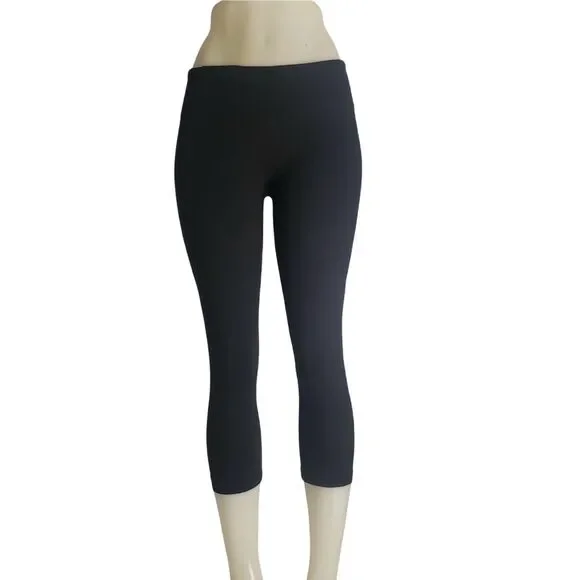 ZELLA Black Capri Cropped Length Leggings Womens Size Small - Picture 1 of 8